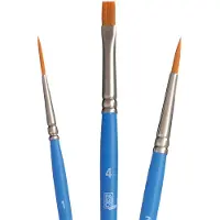 Princeton Select Artist Paintbrush 3-3 Brush Set Blue