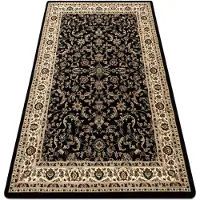 Rugsx Tæppe ROYAL ADR design 1745 sort 200x400 cm