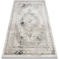 Rugsx Tæppe moderne TULS 51321 Vintage, rosette, vasket vasket beige / grå 80x150 cm