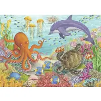 Ravensburger Ocean Friends 35 brikker puslespil til b?rn - hver brik er unikke brikker passer perfekt sammen