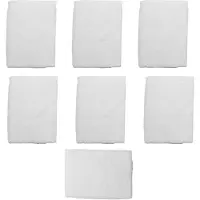 Semoic 7PCS Towels Cotton White Superior Hotel Quality Soft Face Hand Towels 30X30cm
