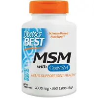 Doctors Best , MSM med OptiMSM, 1,000 mg, 360 Kapsler
