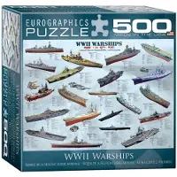 Eurographics Verdenskrig krigsskibe puslespil 500-stykke