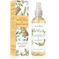 AromaFume White Sage & Palo Santo Smudge Spray 100 ml/3,3 oz | Sage spray til rensning af negativ energi og beskyttelse | Ikke-giftig | V?relsets