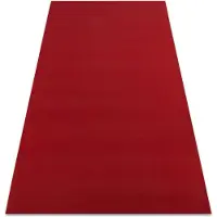 Rugsx Tæppe RUMBA 1974 enkelt farve klaret, rød 200x300 cm