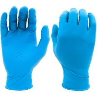 Showa 7500PF Bionedbrydeligt pulverfrit nitrile engangssikkerhedshandske mad sikker 4 mil tyk 9,5 " længde X-Small (1 boks)