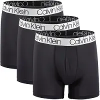 Calvin Klein m?nds mikrofiber boxerbukser, pakke med 3 (sort (NP2214-001)/sort stor)