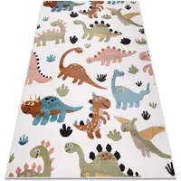 Rugsx Tæppe FUN Dino til børn Dinosaurer fløde 280x370 cm