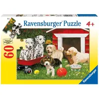 Ravensburger Puppy Party - 60 stykket puslespil for b?rn - Hvert stykke er unikke stykker passer perfekt sammen