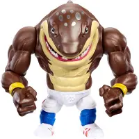 Mattel Street Sharks Big Slammu 6-tommers actionfigur - Bid- og Slam-bevægelse, Halvmand og halv haj-helten, 30-års jubilæums-samleobjekt