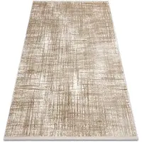 Rugsx Moderne tæppe DUKE A0357 beige - Vintage, struktureret, meget blød, frynser 280x370 cm