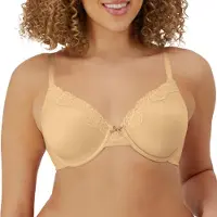 Maidenform Womens Comfort Devoty Comfy Soft Full Coverage Underwire 09404 Bras Latte Lift/Black 36B US