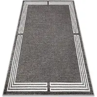 Rugsx Tæppe MATEO 8034/644 Moderne ramme - strukturel grå 160x220 cm
