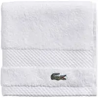Lacoste Heritage Supima Cotton Wash Cloth White 13 " X 13 "