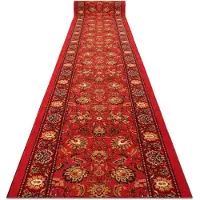Rugsx Runner anti-slip TRADYCJA Tradition rød gummi 67cm 67x490 cm