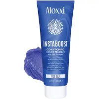 Aloxxi Instaboost Blue Color Depositing Conditioner Mask - Øjeblikkelig midlertidig hårfarve farvestof - hårfarve masker til dyb konditionering (