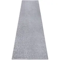 Rugsx Fortovet SANTA FE sølv 92 glat, forenet, enfarvet 120x450 cm