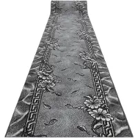 Rugsx Fortovet BCF MORAD Trio blade, blomster grå 70 cm 70x830 cm