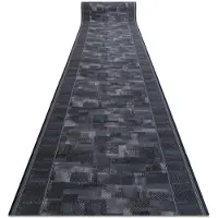 Rugsx Gummibelægning TRIBE antracit 67cm 67x890 cm