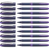Schneider Electric Schneider One Business Rollerball Pen 0,6 mm ultra-glat spids Bl? t?nde Violet Ink Box med 10 kuglepenne (183008)