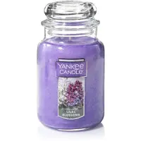 Yankee candle Lilac Blossoms Duftende klassiske 22 oz store krukke Enkelt vejse lys over 110 timers forbr?ndingstid perfekt til gave sammenkomste