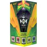 Super7 Mighty Morphin Power Rangers Black Ranger - 3,75 " Power Rangers actionfigur i specialutgåva förpackning