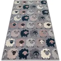 Rugsx Tæppe HEOS 78468 grå / blå SKAL 190x270 cm