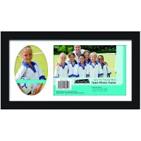 MCS 12,5x7,25 tommer teamramme med 2 foto?bninger 5x7 tommer og 3,5x5 tommer sort (16052)