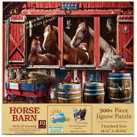 Sunsout INC - Horse Lad - 500 stk stort puslespil af kunstner: JQ Licensing - F?rdig st?rrelse 18" x 24" - MPN# 71912