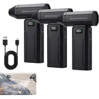 OIMG (3 set, -) Ultra kraftig 150.000 RPM bærbar turbo blæser, 5 gear mini blæser med LED display