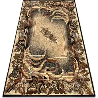 Rugsx Tæppe BCF Morad LIŚĆ Blade Agawa klassisk - beige 300x400 cm
