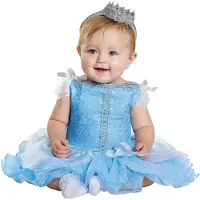 Disney Baby-piger Forkl?dning Askepot Prestige Sp?dbarnskostume Bl? 12-18 m?neder