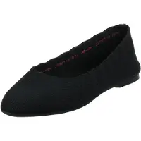 SKECHERS dame Cleo Bewitched - Engineered Knit Skimmer Ballet Flat Black 7,5 US