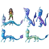 Hasbro Disney Princess Raya og den sidste drage Sisu familiepakke indeholder 5 drageleget?j og Raya dukkeleget?j til b?rn fra 3 ?r og opefter