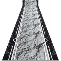 Rugsx Gummibelægning 57 cm MARMOR, sten grå 57x210 cm