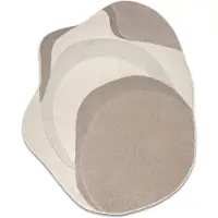 Rugsx DUNE 8085 SHAPE tæppe creme / beige – Abstraktion, struktur, uregelmæssig form 160x220 cm