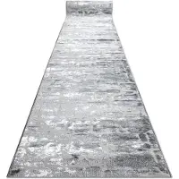 Rugsx Fortovet Strukturelle MEFE 6184 to niveauer af fleece mørkgrå 90x190 cm