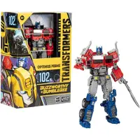 Hasbro Transformers Studio Series 102BB Buzzworthy Bumblebee Voyager Class Optimus Prime Action Figur (F7121)