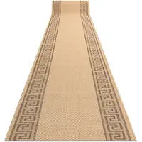 Rugsx Fortovet SISAL FLOORLUX design 20014 men / coffee 120 cm 120x700 cm