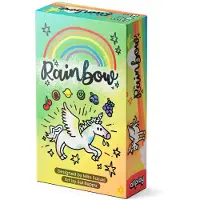 Allplay Rainbow Br?tspil - Tiny Box H?ndstyringskortspil for 2-6 voksne og familier - Hurtigt spil - Passer i din lomme - Pointskift p? et ?jebli
