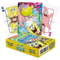 Spongebob Squarepants AQUARIUS SpongeBob Spillekort - SvampeBob Firkant St?bt s?t kort til dine yndlingskortspil - Officielt licenseret SpongeBob Merchandise & Collect