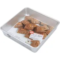 Wilton Performance Aluminium Square Cake og Brownie Pan 8-tommer 8 sølv