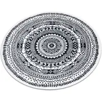 Rugsx Tæppe FUN Napkin serviet hjul - fløde cirkel 140 cm