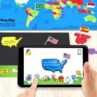 Imagimake Mapology World Puslespil - Interaktivt kort - Geografi for brn - Lrings- og uddannelseslegetj - Gave til 8 9 10 11 12-rige drenge o
