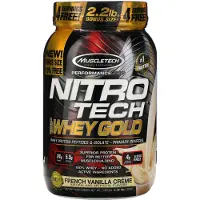 Muscletech , Nitro Tech, 100% Whey Guld, Fransk Vanille Krem, 2 lbs (907 g)