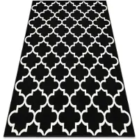 Rugsx Tæppe BCF Morad TRELIS Marokkansk kløver - sort 240x340 cm
