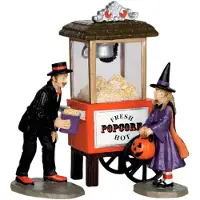 Lemax 32112 Popcorn Treats Spooky Town Figur S?t med 3 Halloween Decor Figurine