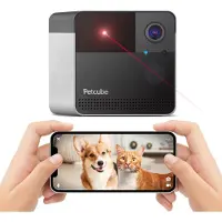 Petcube Play 2 Wi-Fi-k?ledyrskamera med laserleget?j til katte og hunde 1080P HD-video 160 Fuld-rumsvisning 2-vejs lyd Lyd/bev?gelsesalarmer Nigh