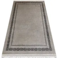 Rugsx Tæppe AMOUR 53098A beige / sort - Ramme, græsk moderne, elegant 118x180 cm