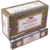 Satya Nag Champa - Palo Santo R?gelsespinde | 12 pakker x 15 gram | Kasse med 180 gram | Eksportkvalitet
